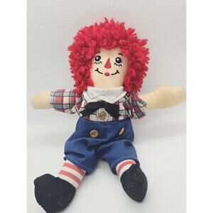 Vintage RAGGEDY ANDY Classic Plush Rag Doll Applause 16” Embroidered FACE Gift